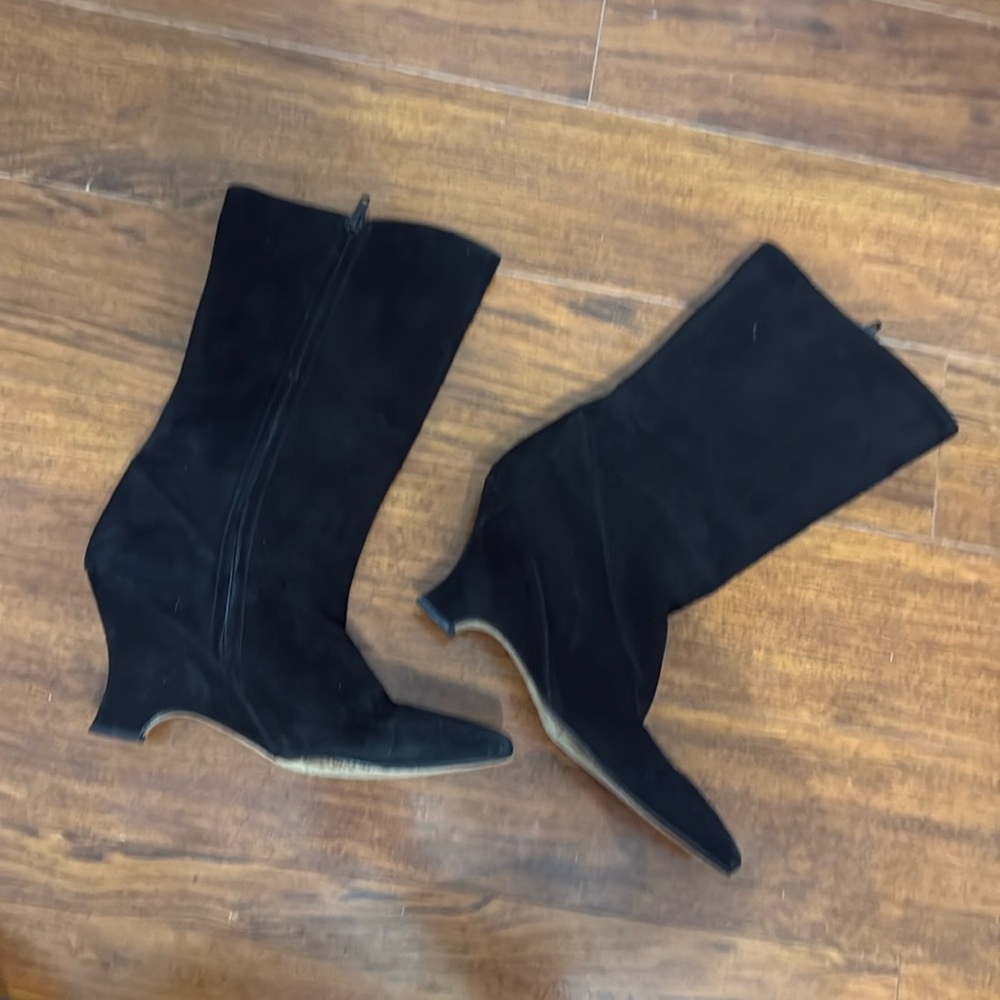 Anne Klein Black Heeled Boots